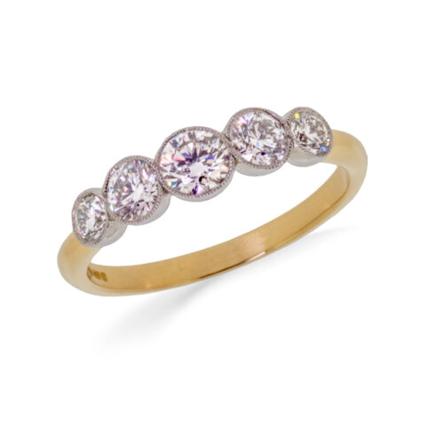 5 diamond ring