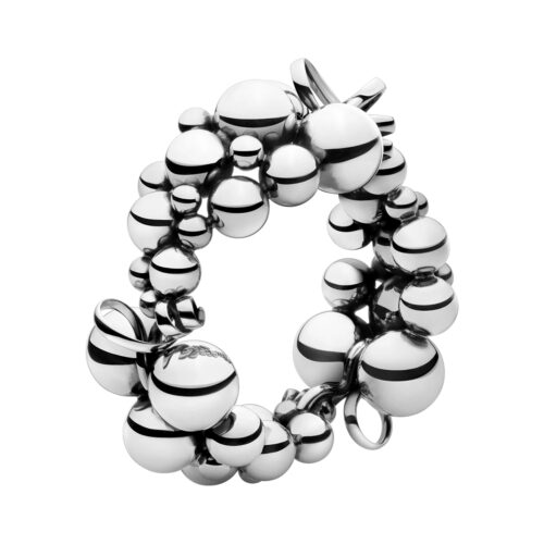 Moonlight Grapes, silver bangle by Georg Jensen