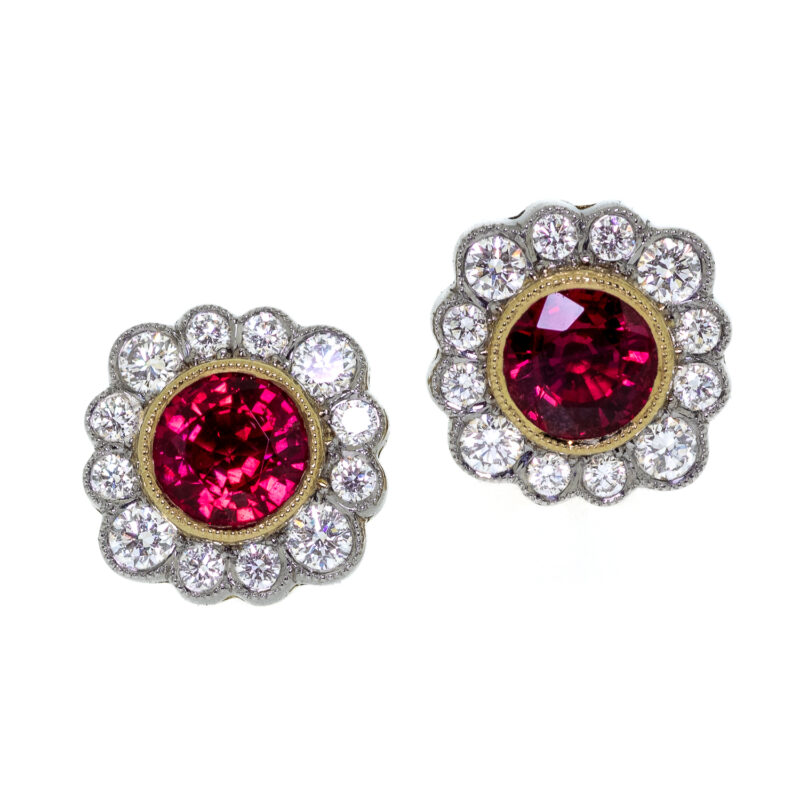 Ruby Diamond studs