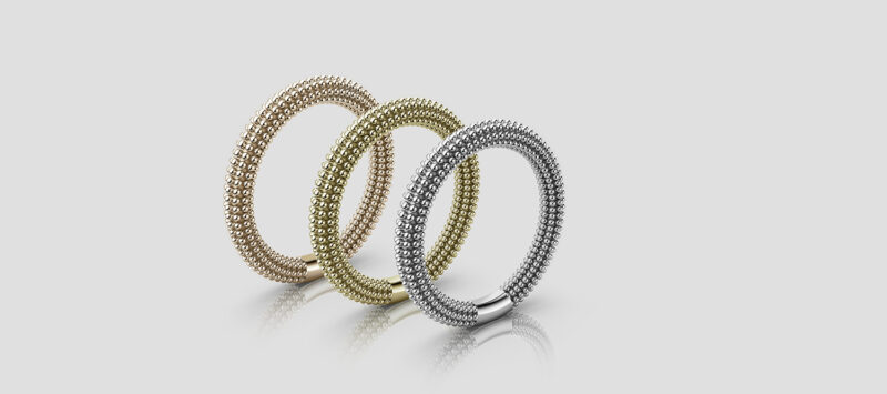 Three globe rings owen and jones 18ct gold hungerford