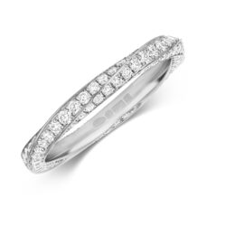 diamond set twist wedding ring diamond set twist wedding ring