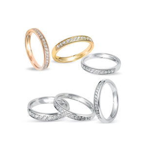 Grain set diamonds flat wedding band section owen and jones hungerford
