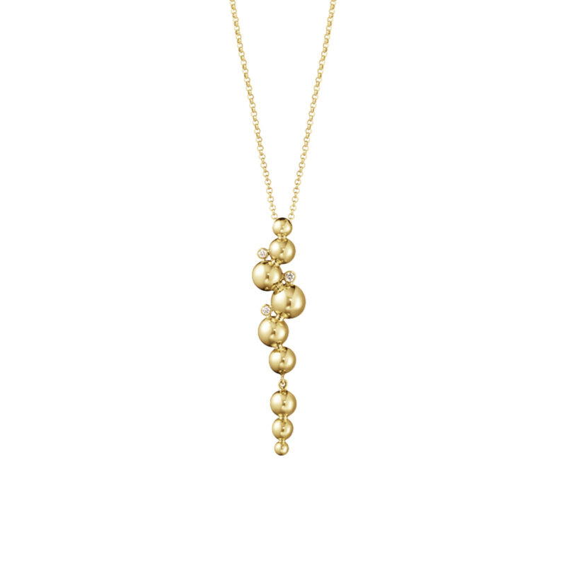 Georg Jensen gold Moonlight Grapes pendant from Owen and Jones Hungerford