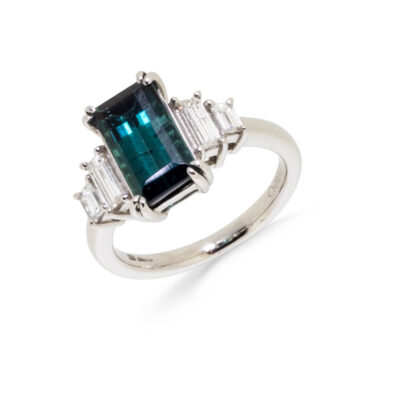 Platinum Tourmaline Ring| Owen and Jones