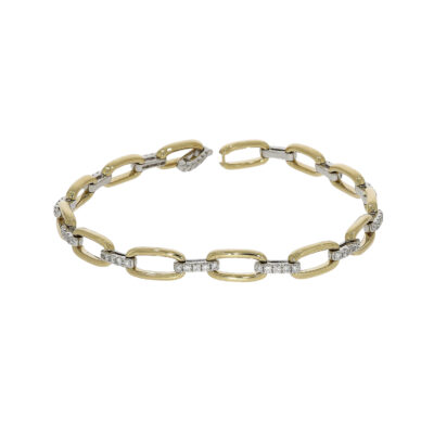 Yellow And White Gold Diamond Bracelet| Owen and Jones