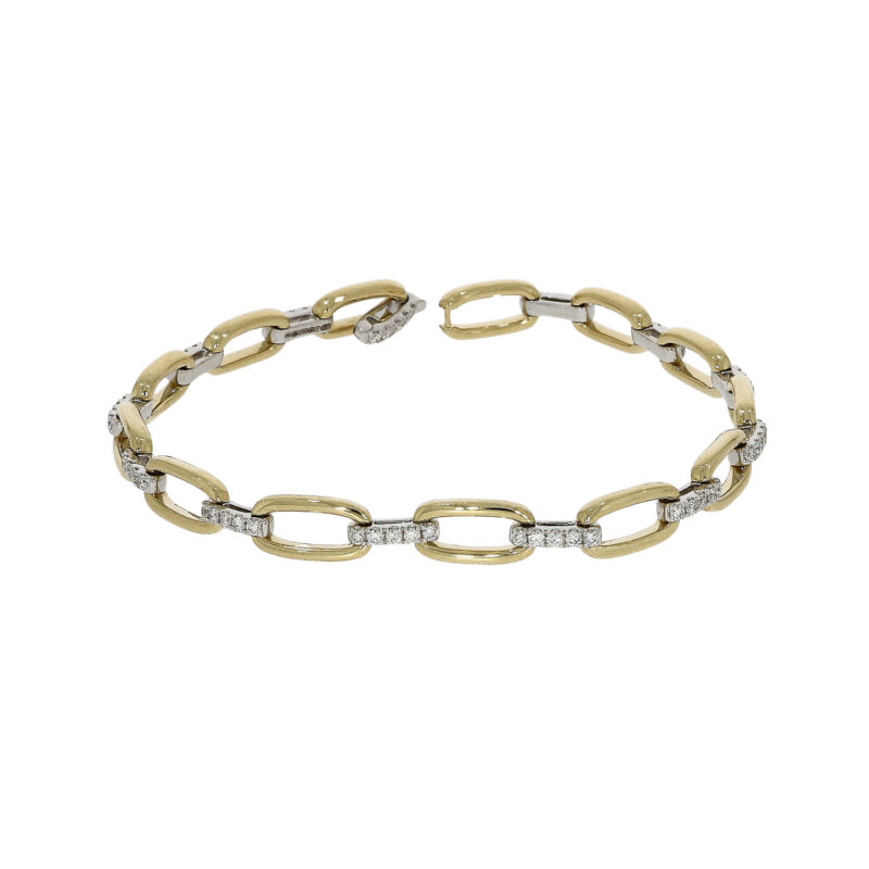 Yellow And White Gold Diamond Bracelet| Owen and Jones
