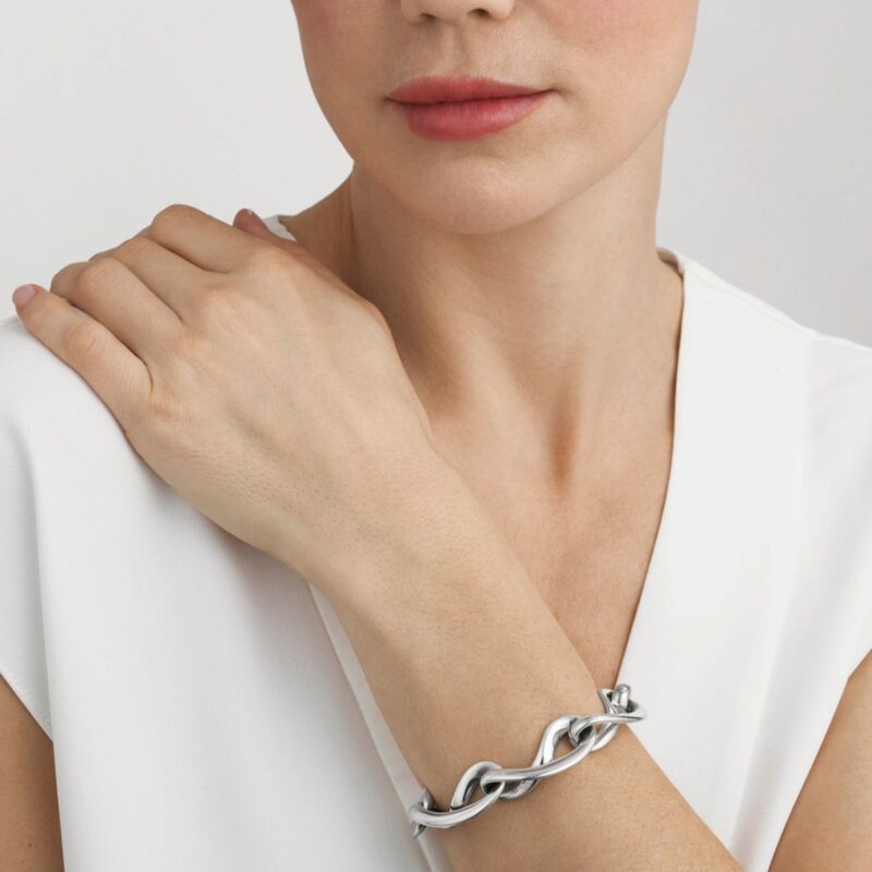 Sterling silver infinity bracelet