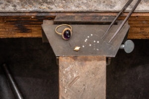 Repair Amethyst ring-6 (1) Hungerford’s Jewellery Repair Experts - Owen and Jones