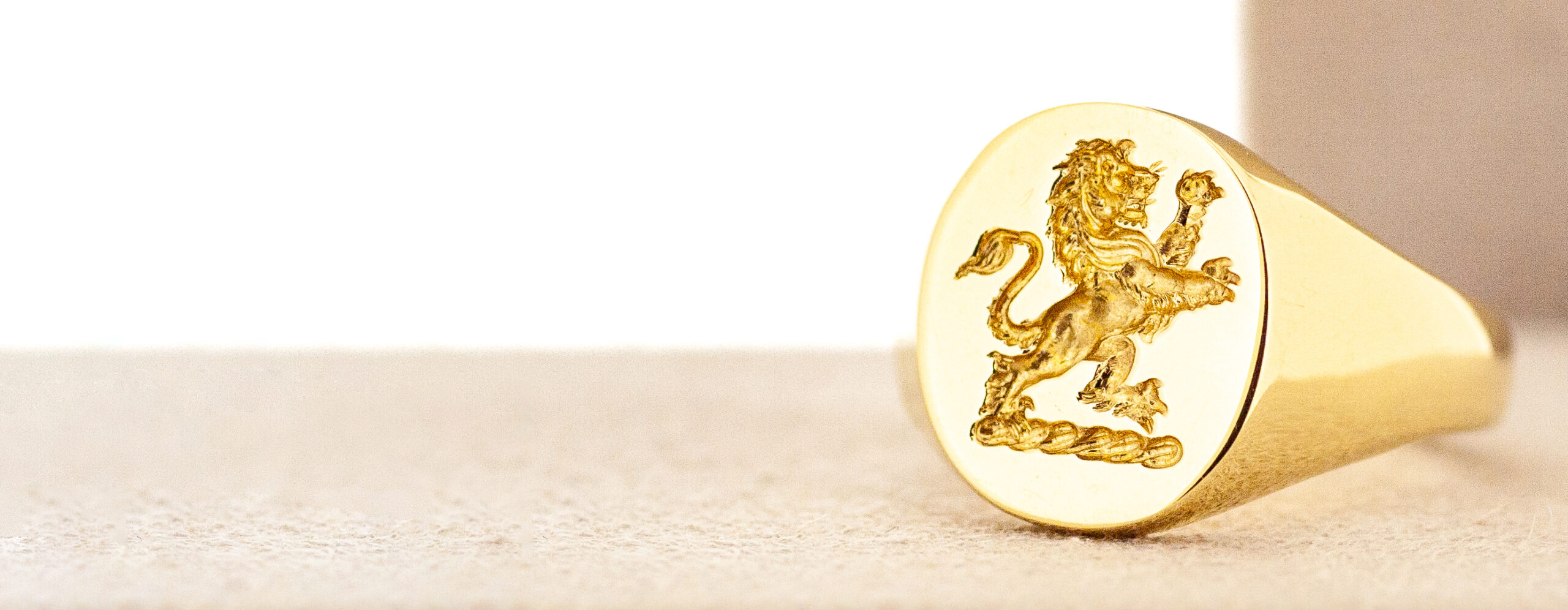 Gold signet ring