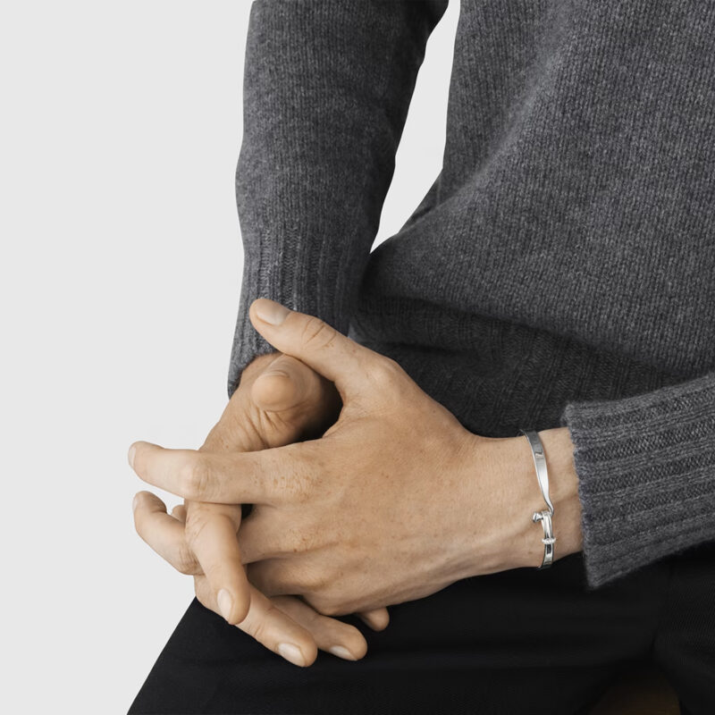 Torun Silver & Diamond Bangle by Georg Jensen.