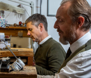 Stephen and Gary Workshop at the bench