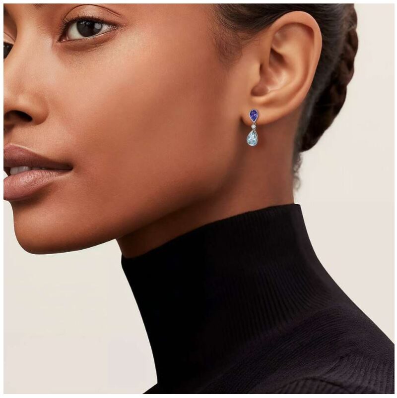 aquamarine tanzanite earrings owen and jones hungerford
