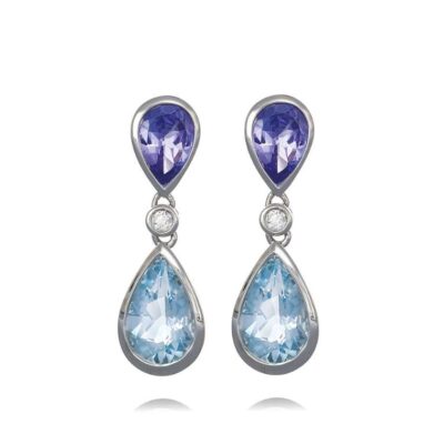 aquamarine tanzanite earrings owen and jones hungerford