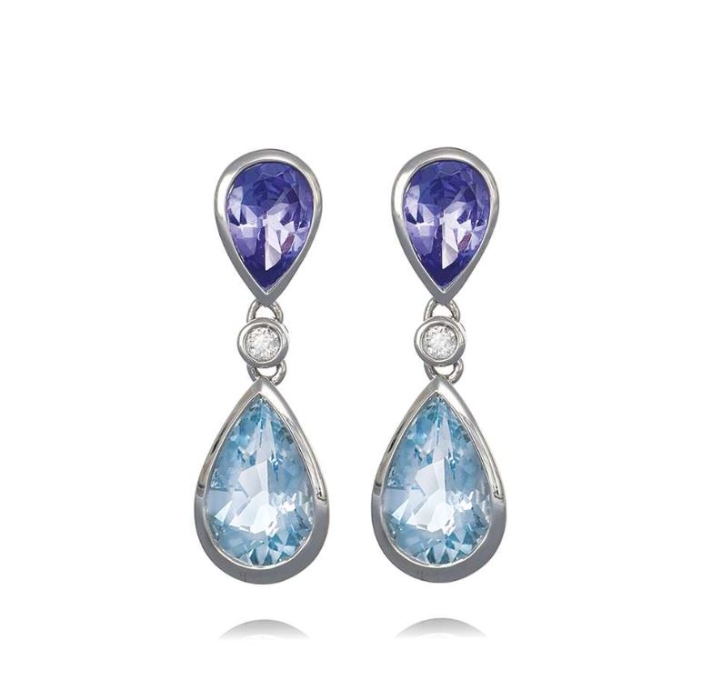 aquamarine tanzanite earrings owen and jones hungerford