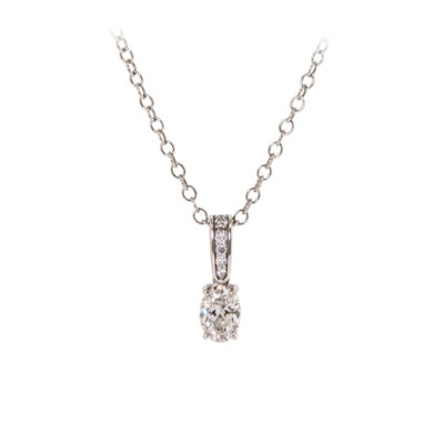oval diamond drop pendant owen and jones hungerford