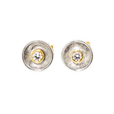 concave, disc, diamond, rub-over, 18ct gold, owen and jones, hungerford 23400006