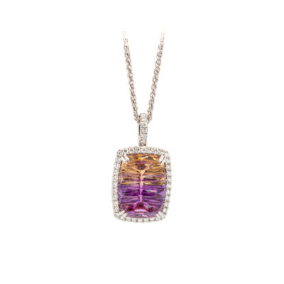 pendant, ametrine, diamond, owen & jones, hungerford