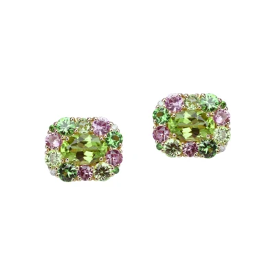 Isabelle langlois, hungerford, owen and jones, bespoke, french, Peridots, pink sapphire, Tsavorite, diamond