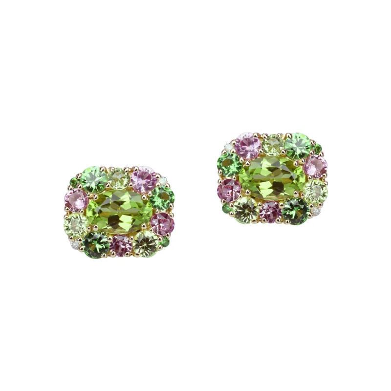 Isabelle langlois, hungerford, owen and jones, bespoke, french, Peridots, pink sapphire, Tsavorite, diamond