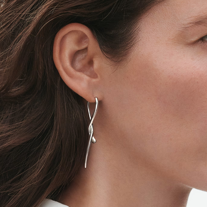 Mercy Twist Earrings by Georg Jensen
