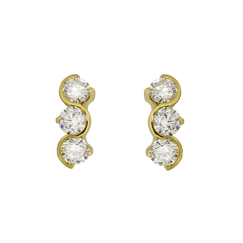 Diamond Trilogy Earrings