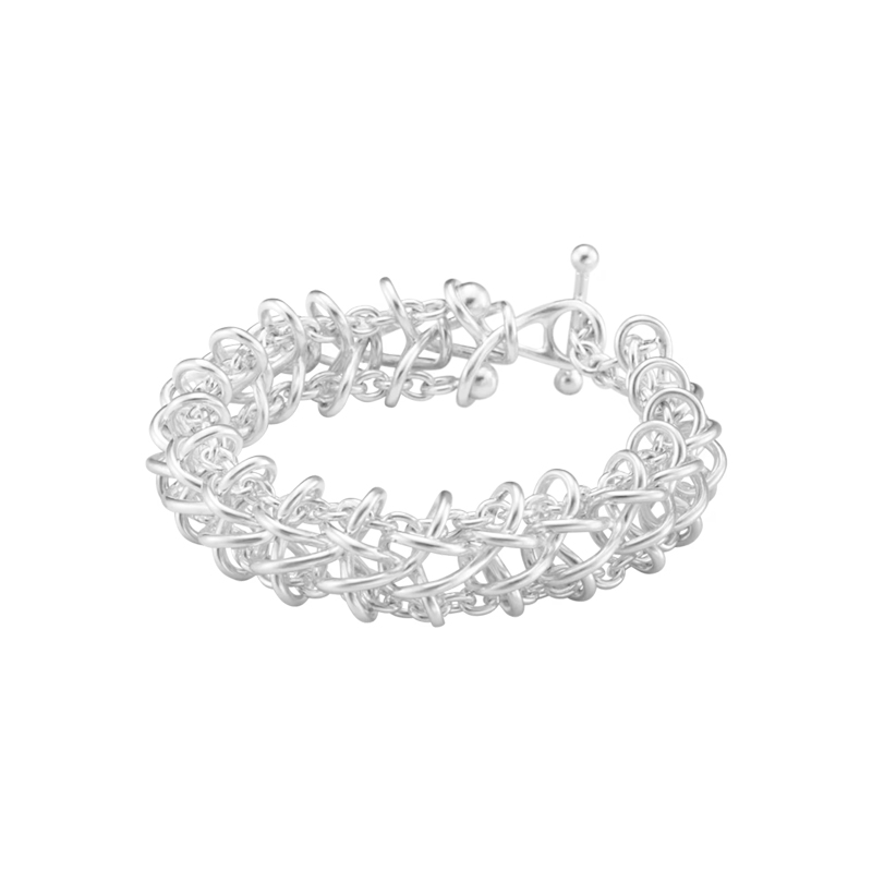 Weft Double Link Bracelet by Georg Jensen