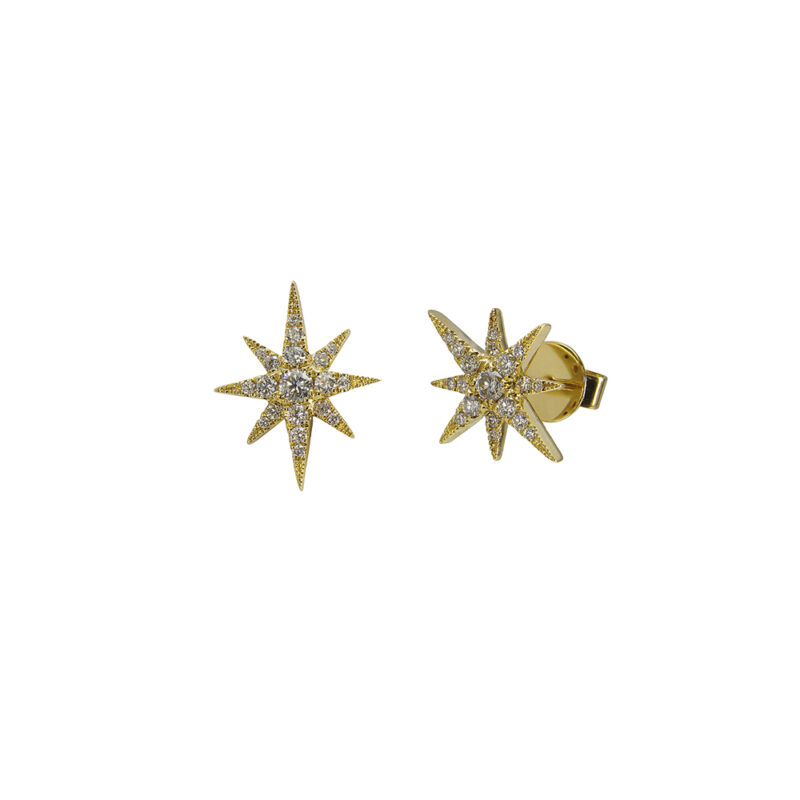 Diamond Star Earrings