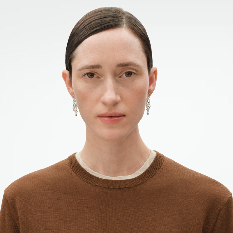 Weft Earrings by Georg Jensen