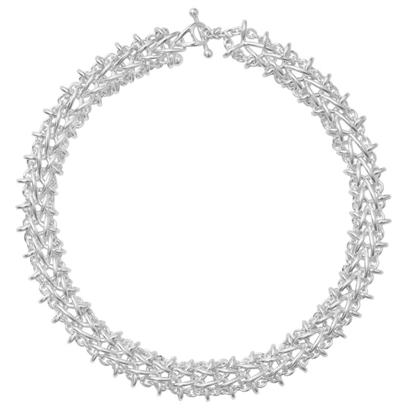 Weft Double Link Necklace by Georg Jensen