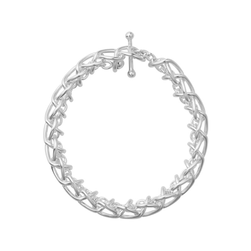 Weft Single Link Bracelet by Georg Jensen