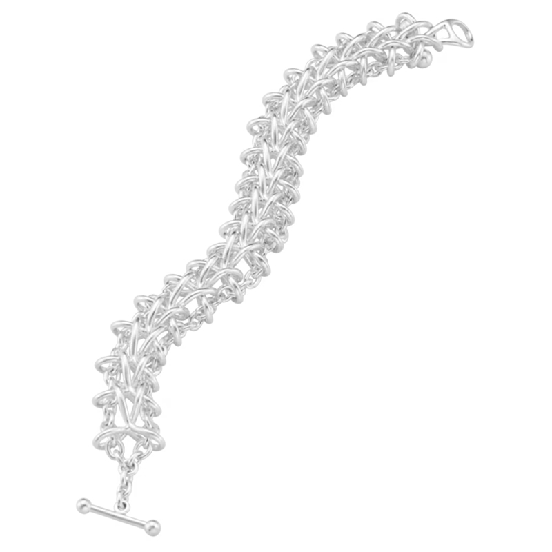 Weft Double Link Bracelet by Georg Jensen