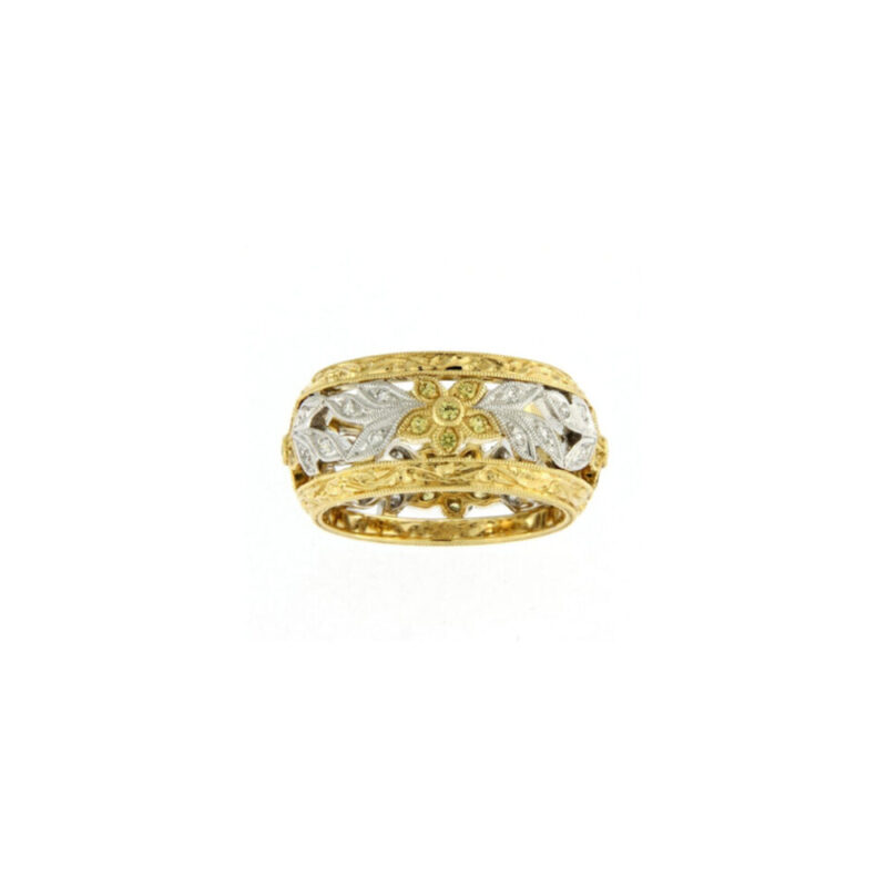 Floral Diamond Band
