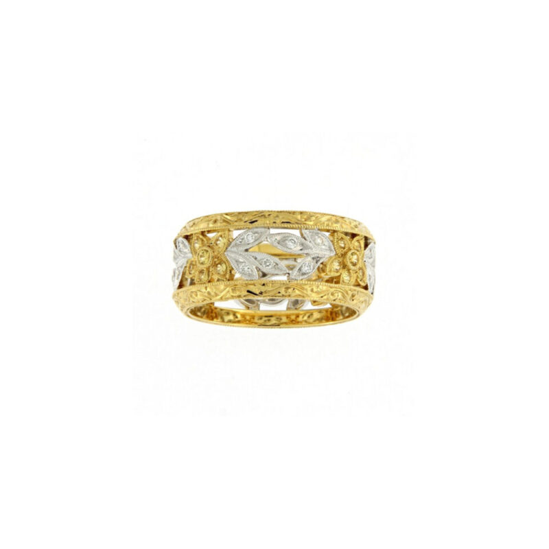 Floral Diamond Band